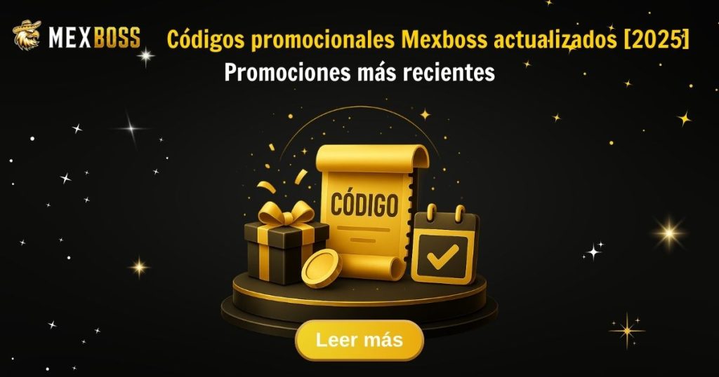 Código promocional Mexboss: giros gratis y bienvenida